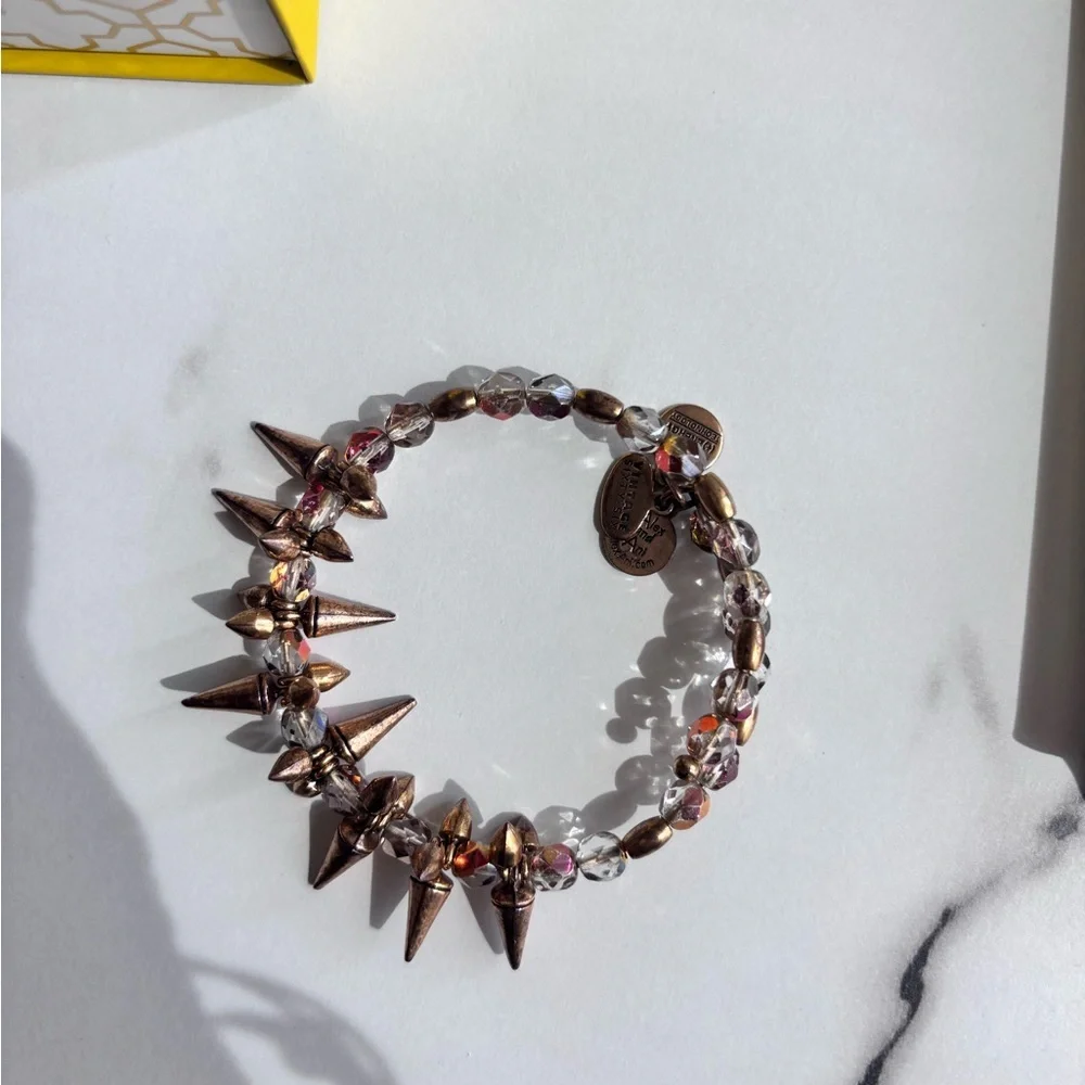 Alex and ani Gold Spike Bracelet